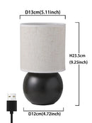 Axyaa LED Mood Lampshade Table Lamp for Bedroom, Desk or Night Light