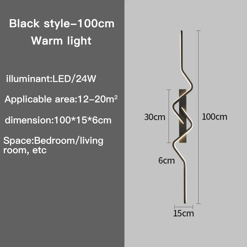Nordic Long Decorative Wall Light by Axyaa: Modern Home Lighting Fixtures