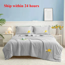 Axyaa Cool Silk Summer Quilt - Color Matching Spandex - Air Conditioner Quilt