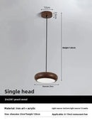 Axyaa Wabi-sabi LED Dining Pendant Light: Modern Nordic Chandelier for Home Decor