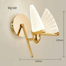 Nordic Acrylic & Iron LED Butterfly Wall Lamp by Axyaa for Indoor Lighting