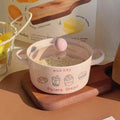 Axyaa Boba Ramen Bowl Set - Cute Japanese Ceramics Kitchen Tableware