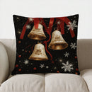 Axyaa Snowflake & Ribbon Pillow Cover - Sofa, Bedroom, Car Cushion Cover