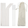 Axyaa Stainless Steel Straw Set - Colorful, High Quality, Reusable Straw