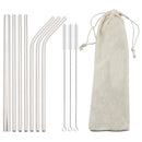 Axyaa Stainless Steel Straw Set - Colorful, High Quality, Reusable Straw