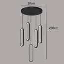 Modern LED Chandeliers by Axyaa: Stylish Staircase Pendant Light for Living Room