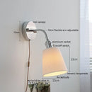 Axyaa Ceramic Wall Sconce with Flexible Arm & Adjustable LED Light Silver