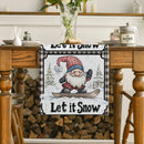 Axyaa Christmas Dwarf Snowflake Table Runner for Kitchen Dining Decor