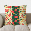 Axyaa Autumn Leaves & Pumpkins Pillow Cover - Sofa, Bedroom, Car Decor