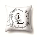 Nordic Style Letter Wreath Pillow Cover by Axyaa - Home Decor Essential