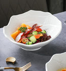 Axyaa 7-inch Ceramic Salad Bowl for Creative Tableware and Fruit Plate
