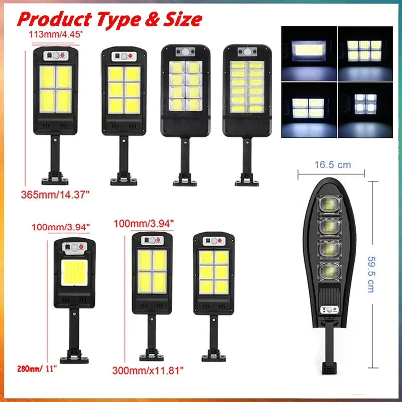 Axyaa Solar Motion Sensor Light Outdoor with Remote Control and 3 Lighting Modes