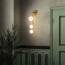 Axya Golden Black Metal Sconces LED Wall Light for Corridor Bathroom Bedside Lamp