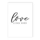 Nordic Love Life Quote Canvas Painting Wall Art for Living Room by Axyaa