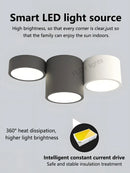 Axyaa Nordic Black White LED Ceiling Light for Living Room Bedroom Hallway Lighting