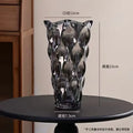 Axyaa Crystal Glass Vase Elegant Flower Arrangement Home Decor Bottle