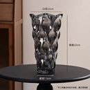 Axyaa Crystal Glass Vase Elegant Flower Arrangement Home Decor Bottle