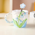 Axyaa Lily of The Valley 3D Flower Cup and Spoon Set