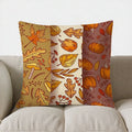 Axyaa Autumn Leaves & Pumpkins Decor Pillow Cover for Sofa Bedroom Car