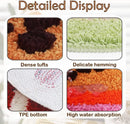 Axyaa Passion Fruit Bathroom Rug - Non-Slip Absorbent Cartoon Area Rug