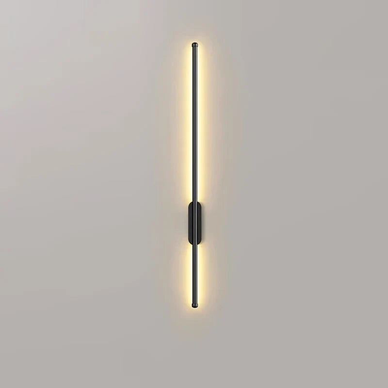 Axyaa Black Gold LED Wall Lamp Modern Strip Ceiling Light for Home Lighting