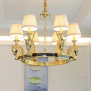 Axyaa Crystal & Copper Chandeliers: Modern Minimalist Lighting for Living Rooms & Bedrooms