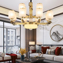 Axyaa Natural Jade Chinese Chandelier for Living Room, Hotel, and Restaurant