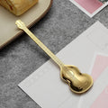 Axyaa Titanium-Plated Guitar Spoon - Music Bar Creative Gift - Stainless Steel