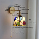 Axyaa Vintage Brass Ceramic LED Wall Lamp with Flexible Stair Lighting