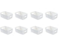 Axyaa Plastic Container Organizer Crate for Office, Kitchen Cabinet Storage