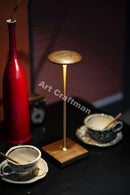 Axyaa Walnut Mushrooms Night Light Touch Switch Table Lamp