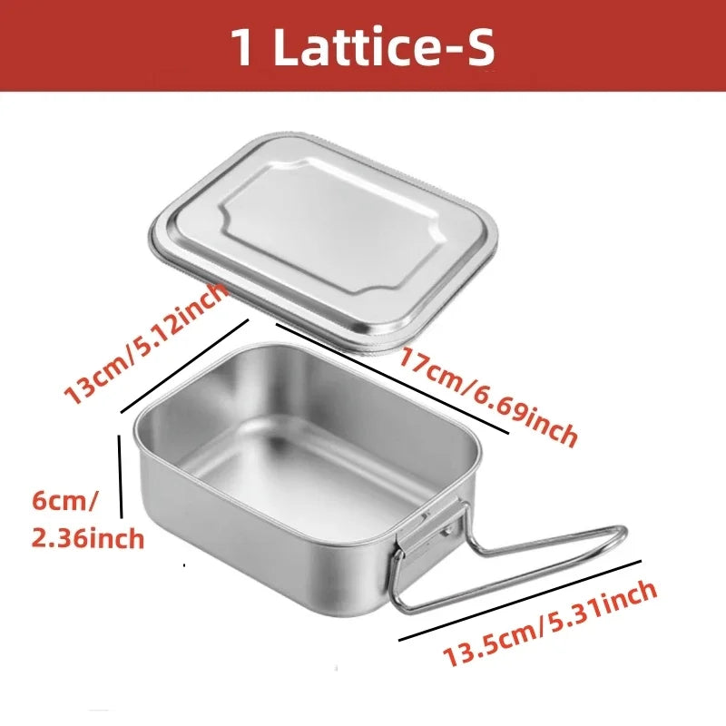 Axyaa Stainless Steel Lunch Box - Large Capacity Food Storage Container