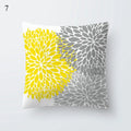 Axyaa Yellow Geometric Print Cushion Pillowcase - 45x45cm
