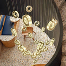 Axyaa Nordic Dining Room Pendant Ceiling Chandelier for Indoor Living Room Lighting