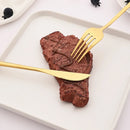 Axyaa Gold Stainless Steel Cutlery Set - 40Pcs Western Dinnerware Tableware Set