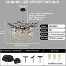 Axyaa Crystal Chandelier: Luxurious French Branch Lamp for Light Luxury Living Room