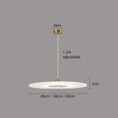 Axyaa Circular Acrylic Pendant Lights - Modern, Minimalist Lighting Fixtures for Home and Bar
