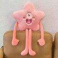 Axyaa Star Pattern Plush Long Leg Pillow for Bedroom Sofa Chai