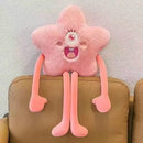 Axyaa Star Pattern Plush Long Leg Pillow for Bedroom Sofa Chai