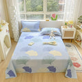 Axyaa Small Fresh Jet Cotton Sheet Single: Ideal for Student Dorms
