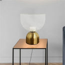 Axyaa Glass Desk Lamp Contemporary LED Light