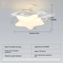 Axyaa Modern Cloud LED Ceiling Fan Light with Remote Control