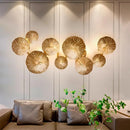 Axyaa Copper Wall Lamp: Nordic Bedroom Headboard Creative Living Room Decoration