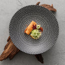Axyaa Meteor Shower Ceramic Salad Plate Set, High-End Light Luxury Tableware