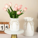 Axyaa Creative Plastic Bow Design Flower Vase for Stylish Home Decor