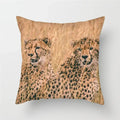 Cheetah Leopard Print Decorative Cushion Cover By Axyaa