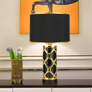 Axyaa Nordic Ceramic Table Lamp: Elegant Luxury Bedroom Home Decor Lighting