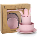Axyaa Kids Wheat Straw Tableware Set