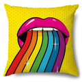 Axyaa Soft Plush POP Comic Portrait Cushion Cover - Home Decor Pillowcase