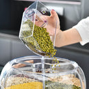 Axyaa 6 Grid Rice and Grain Dispenser Container